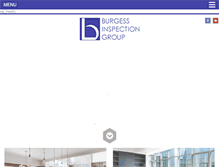 Tablet Screenshot of burgessinspection.com